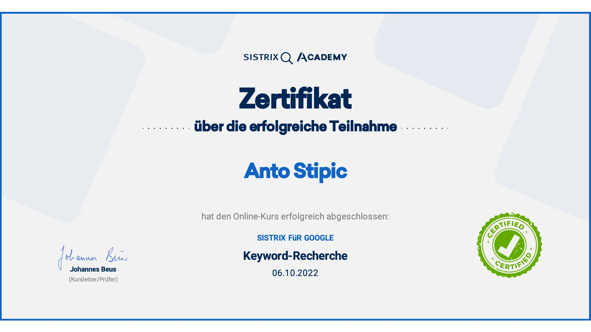 Sixtrix-Keyword-Recherche