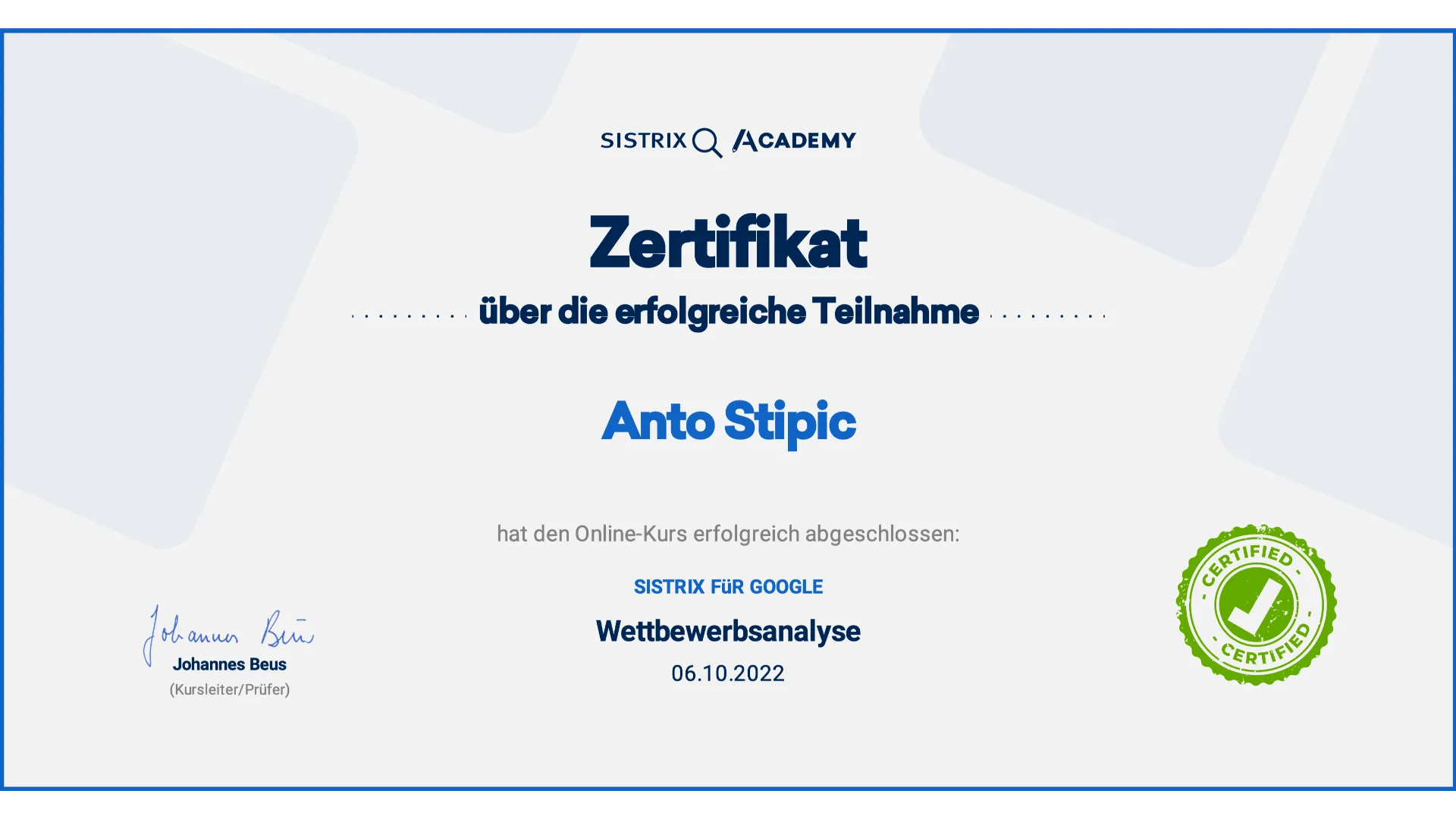 Sixtrix-Wettbewerbsanalyse